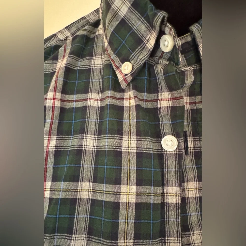 J.Crew Heathered Cotton Plaid Button-Up Shirt – Size XS